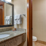 guest room bathroom and vanity