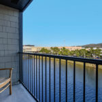 river view from guest room balcony