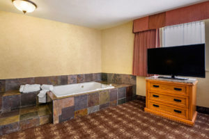 jetted tub in guest suite